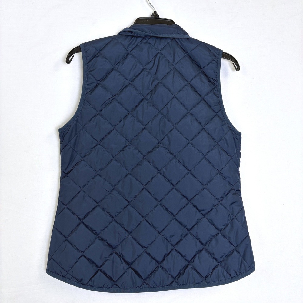 Old Navy Quilted Puffer Vest Bundle Lot 2 Olive Green Navy Zip Small Preppy - Picture 15 of 15